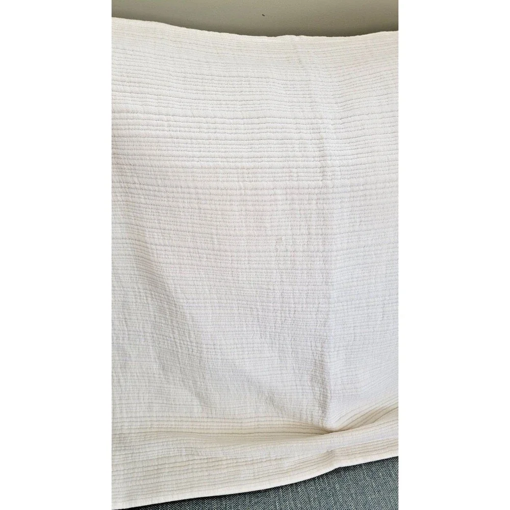 West Elm Dreamy Cotton Gauze White Euro Sham 20